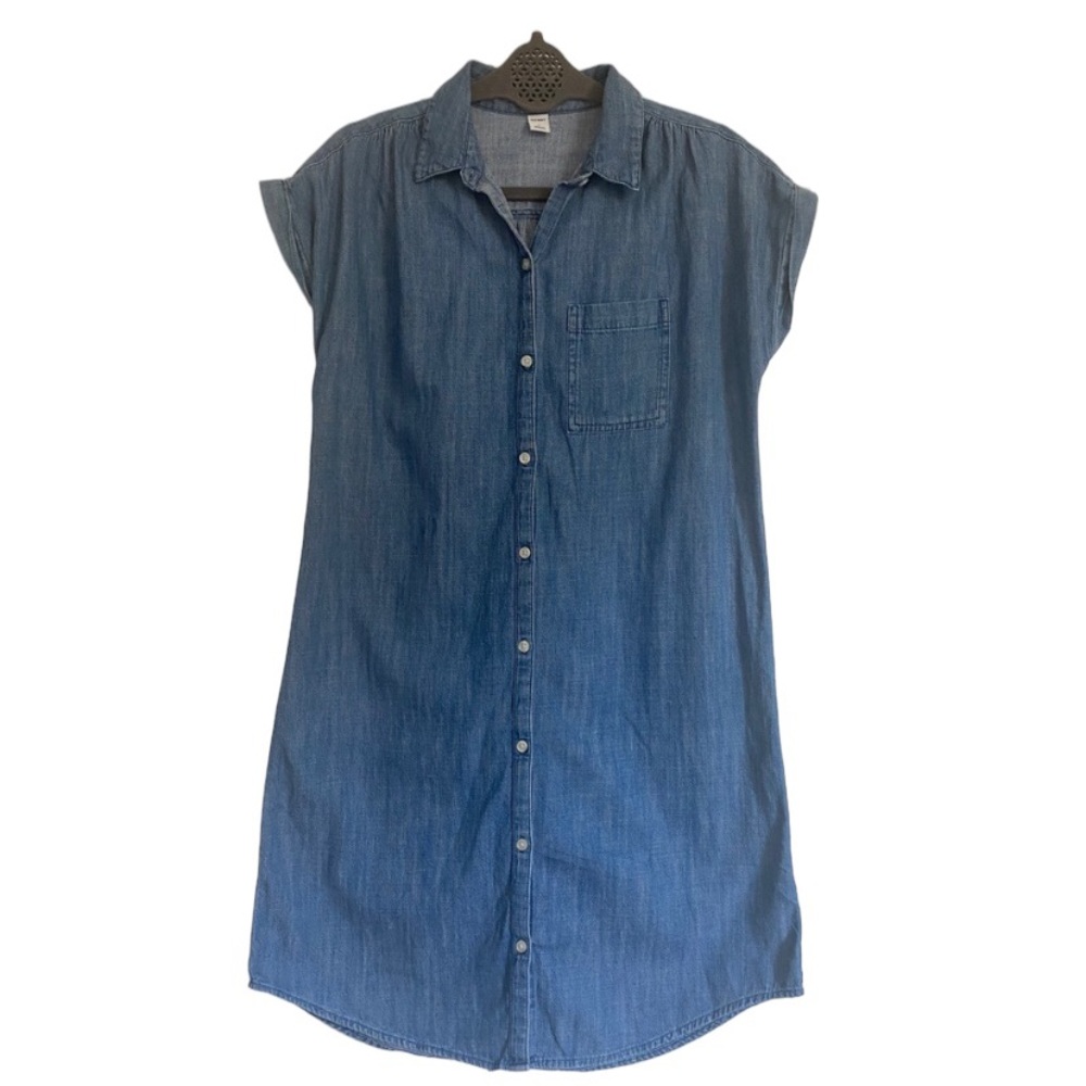 Denim shirt dress